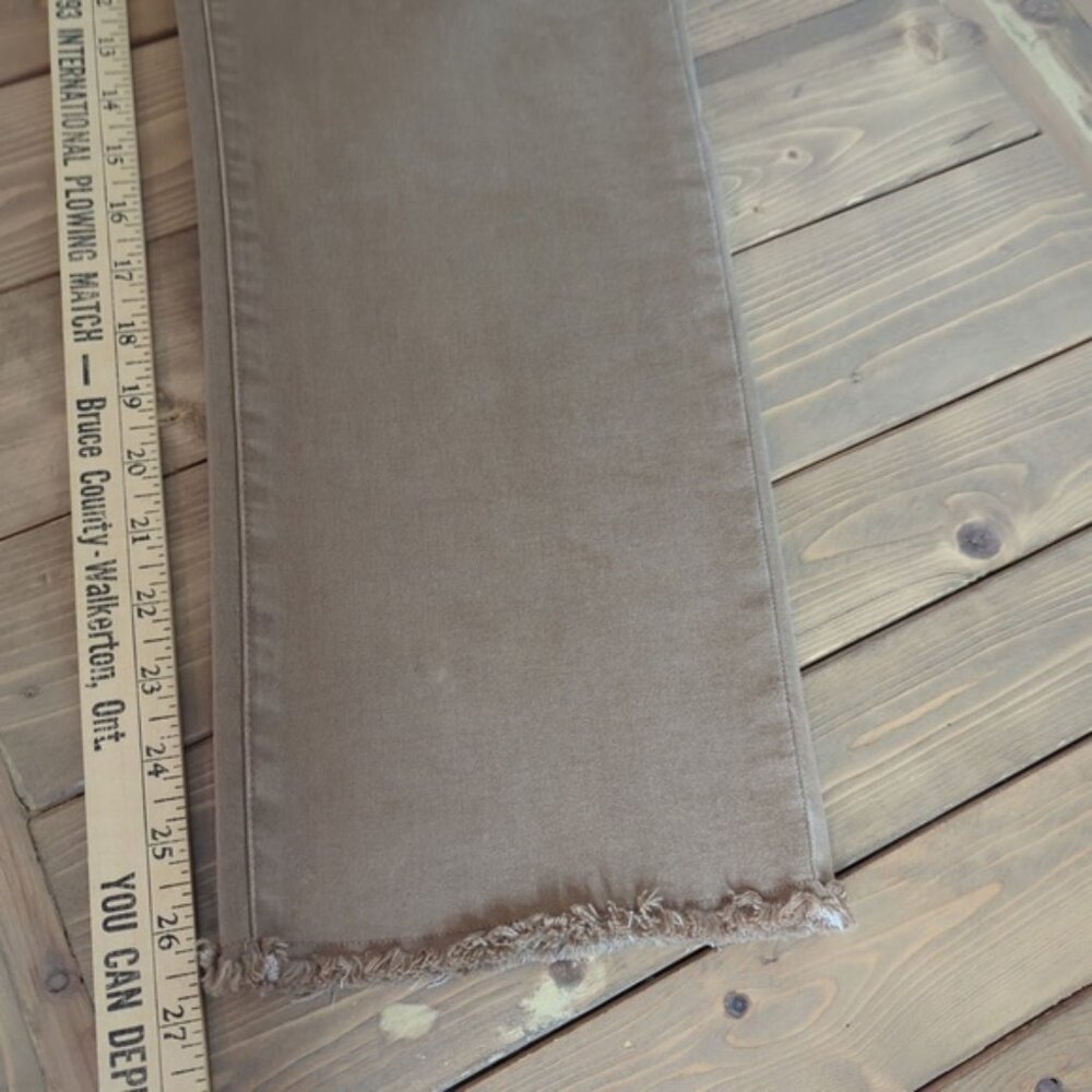 Joseph Ribkoff Tan Raw Hem Ankle Jeans - Picture 8 of 13